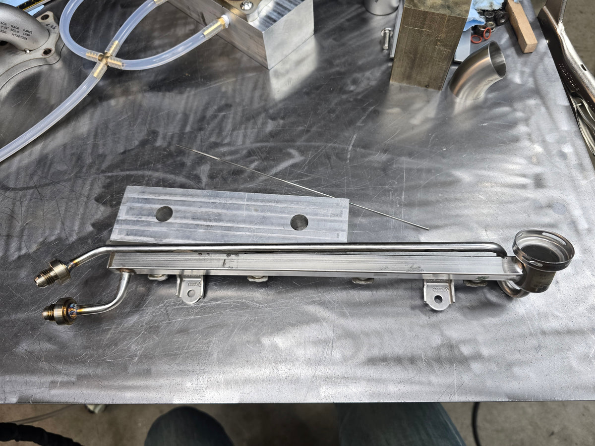 Fuel Rail AN fitting weld service 1.8T/2.7T