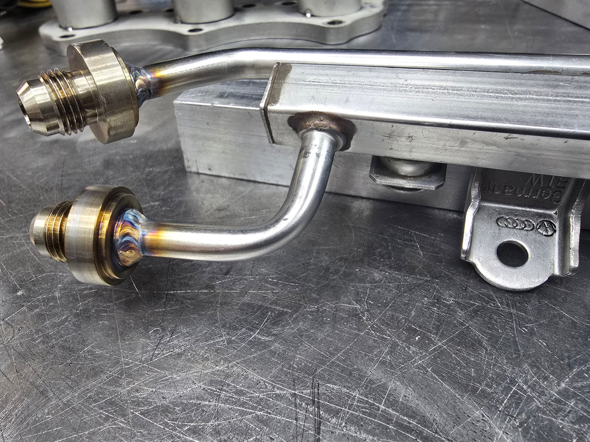 Fuel Rail AN fitting weld service 1.8T/2.7T